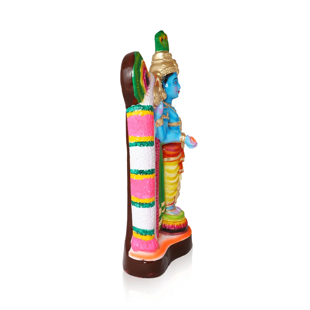 Guruvayurappan Paper Mache Golu Bommai - 23 x 15 Inches | Giri Golu Doll/ Navaratri Golu Bomma/Gombe/Bommai - Image 3