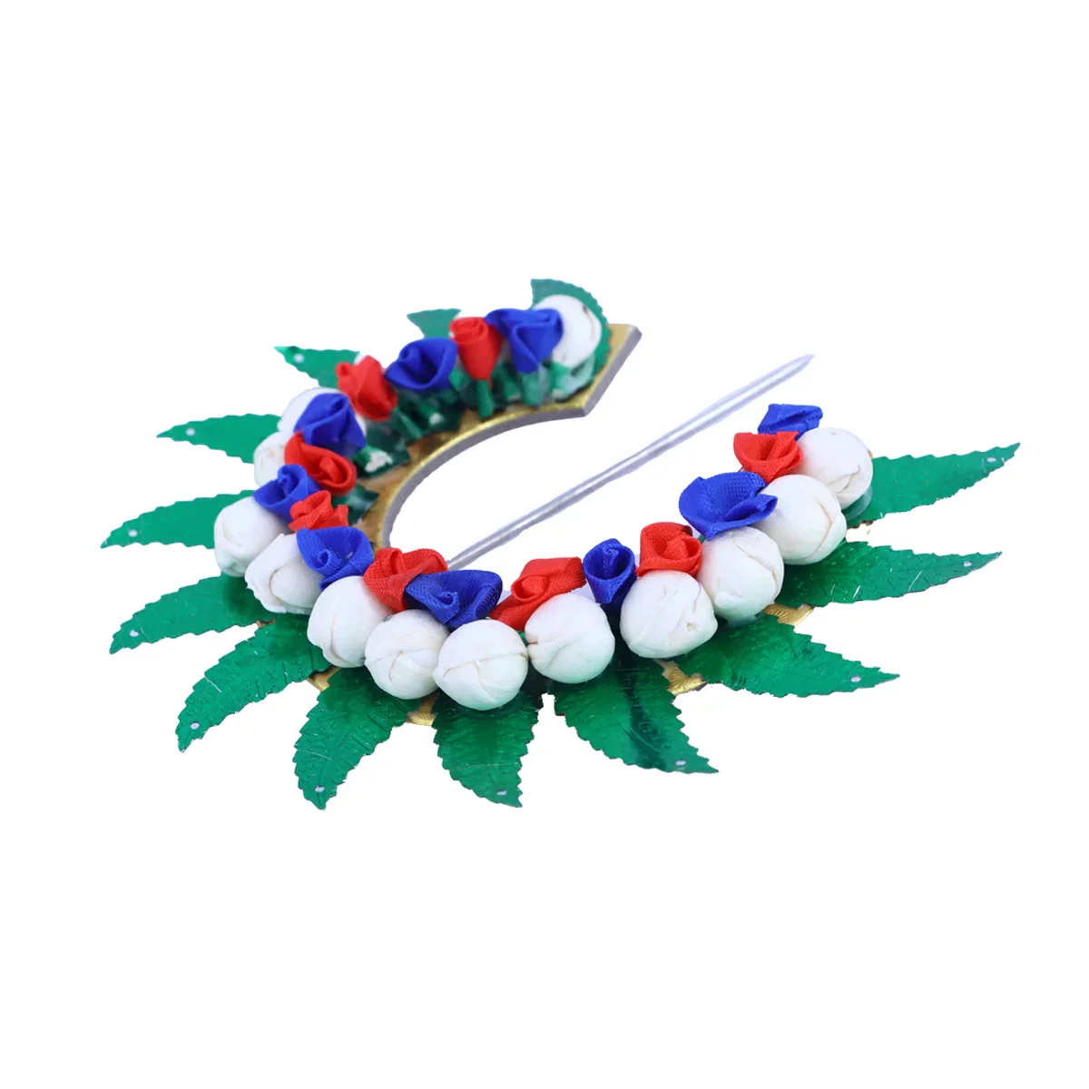 Hair Arch - 4.5 x 4 Inches | Malli Arch/ Artificial Flower Arch/ Hair Acessories for Deity - Image 3