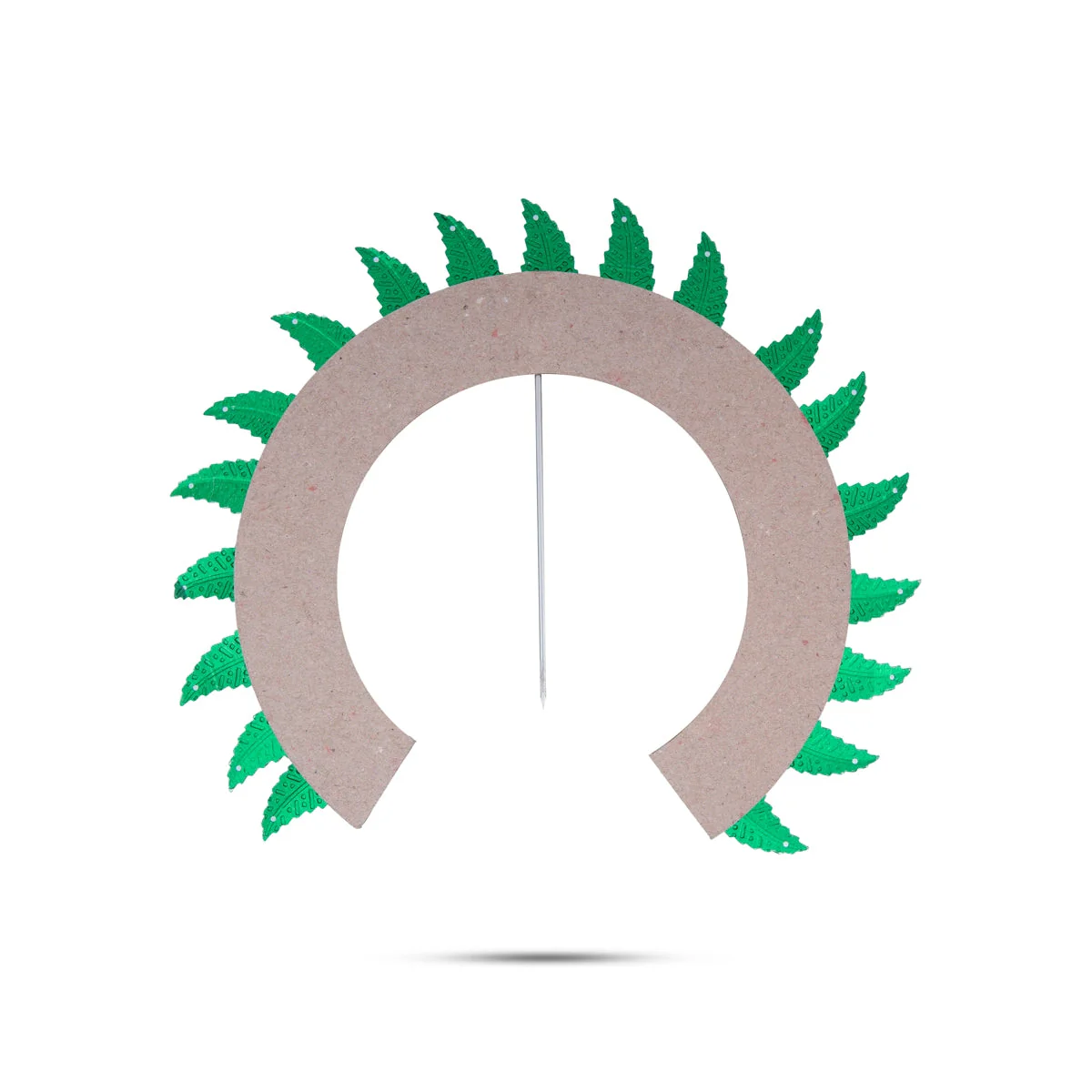 Hair Arch - 6.5 x 7 Inches | Malli Design Artificial Flower Arch/ Hair Accessory for Deity - Image 3