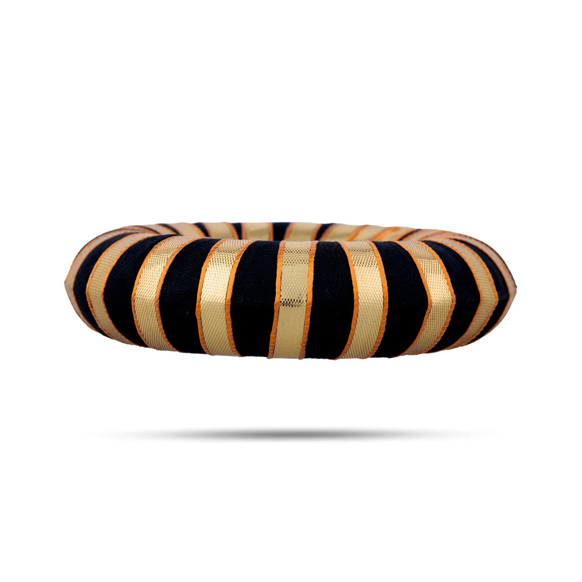 Hair Ring Juda - 4 Inches | Black Hair Bun/ Hair Accessory for Deity - Image 2