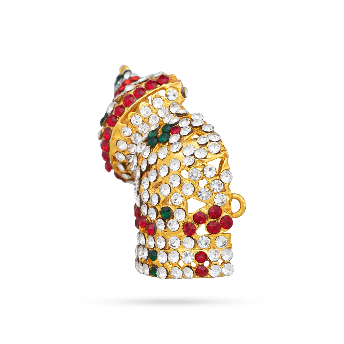 Half Crown - 2 x 2 Inches | Mukut/ Multicolour Stone Kireedam/ Andal Kiridam for Deity - Image 4