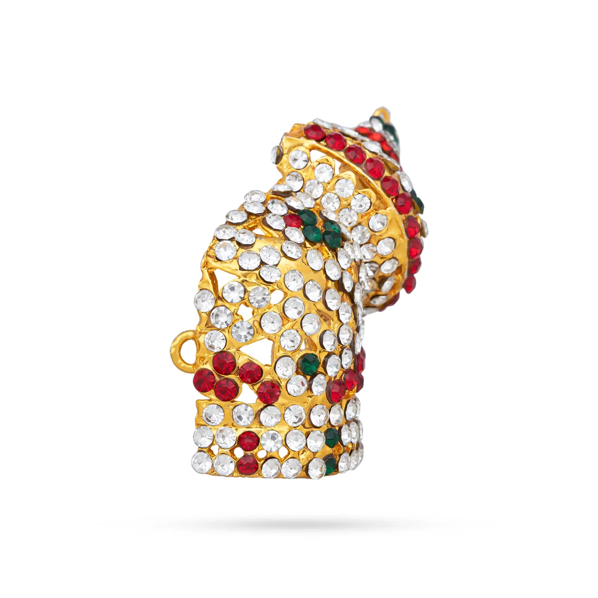 Half Crown - 2 x 2 Inches | Mukut/ Multicolour Stone Kireedam/ Andal Kiridam for Deity - Image 5