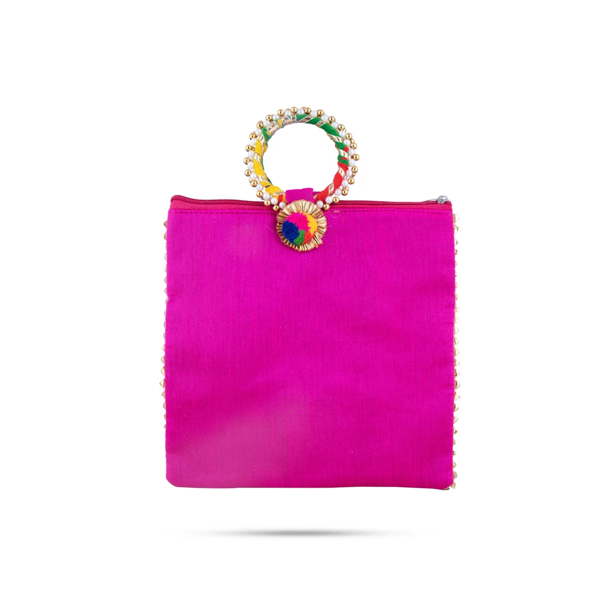 Ladies Hand Bag - 9 x 9 Inches | Printed Handbag/ Womens Handbag/ 65 Gms Approx/ Assorted Colours - Image 2