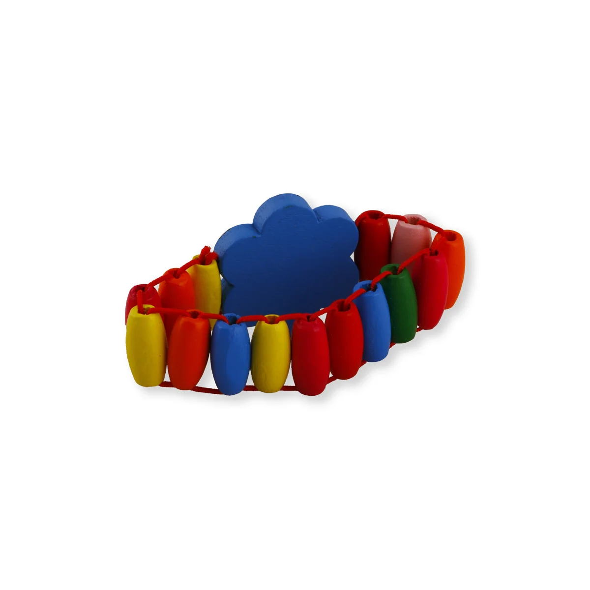 Hand Band - 2.5 Inches Dia | Wooden Watch/ Flower Design Bracelet for Kids - Image 5