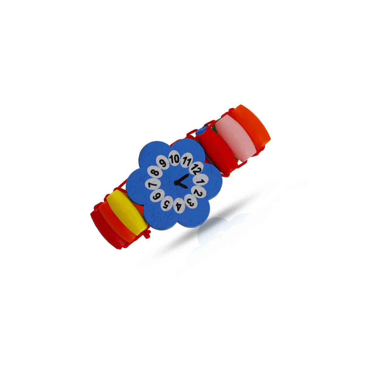 Hand Band - 2.5 Inches Dia | Wooden Watch/ Flower Design Bracelet for Kids - Image 6