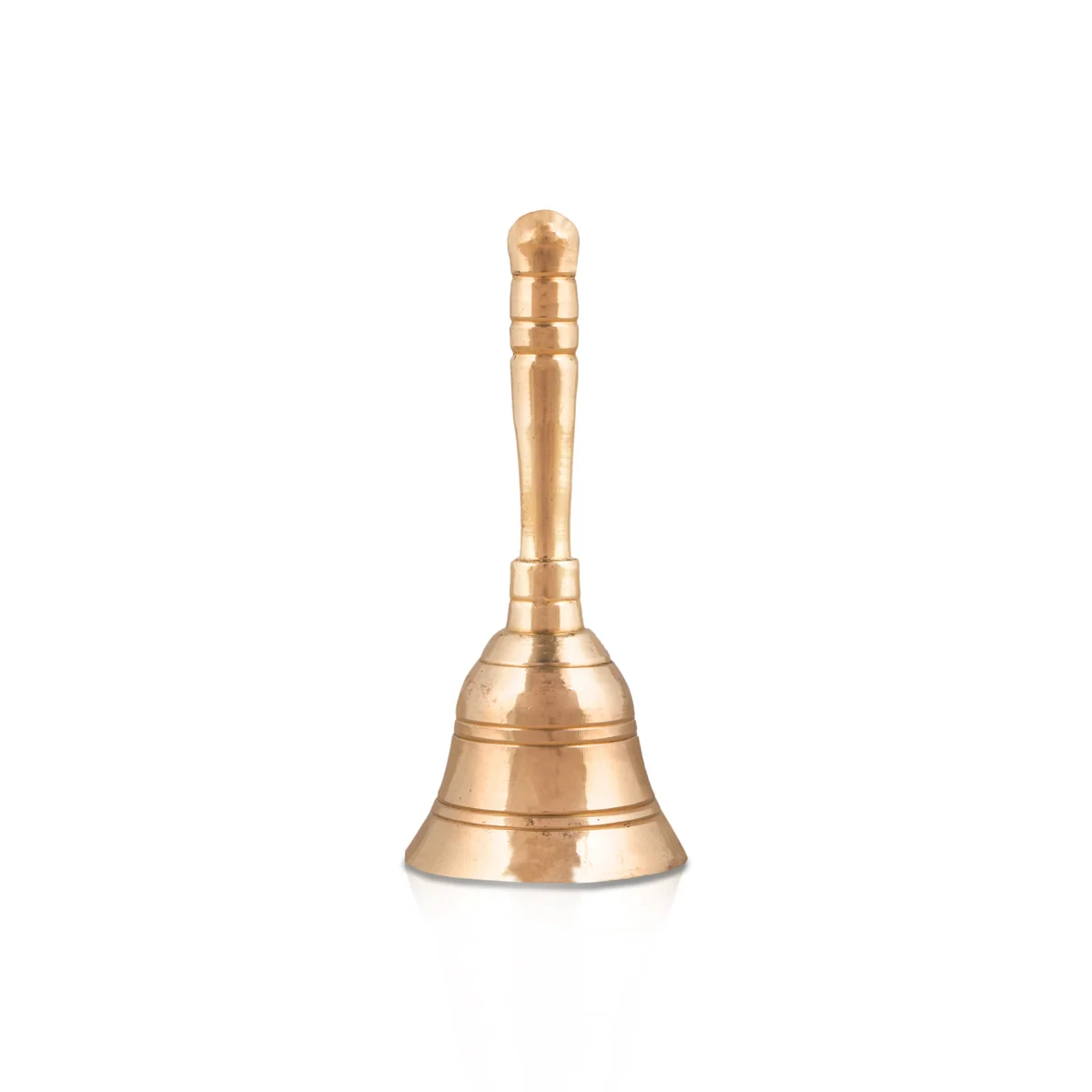 Hand Bell - 4.5 x 2 Inches | Pooja Ghanti/ Pooja Bell/ Brass Ghanti for Home - Image 4