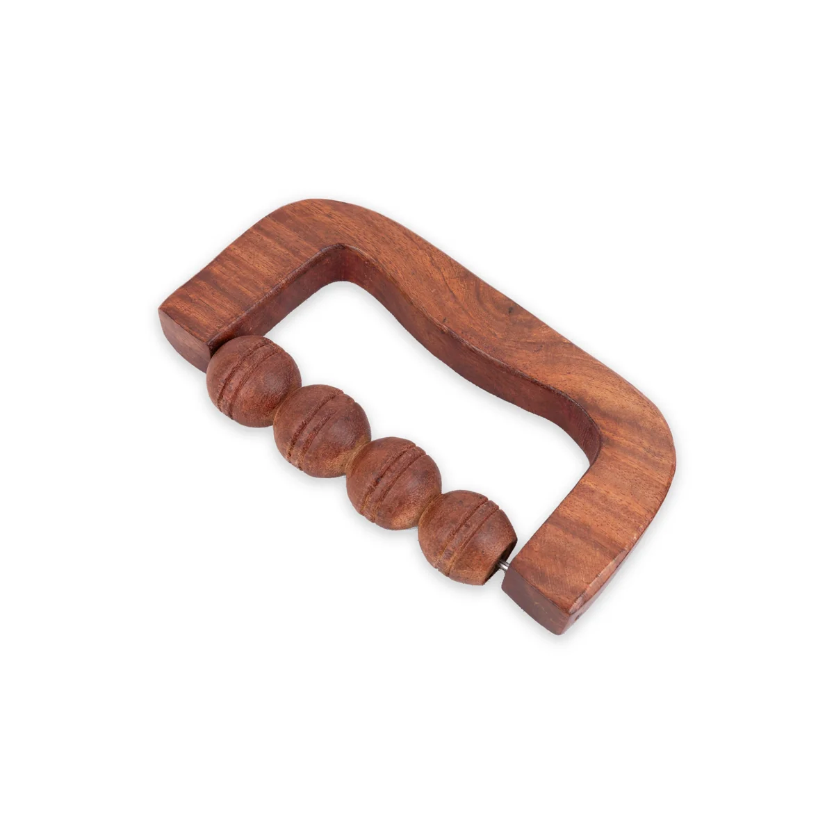 Hand Massager - 3 x 5.5 Inches | Wooden Body Massager/ D Shape With 4 Ball Acupressure Massager for Pain Relief - Image 3