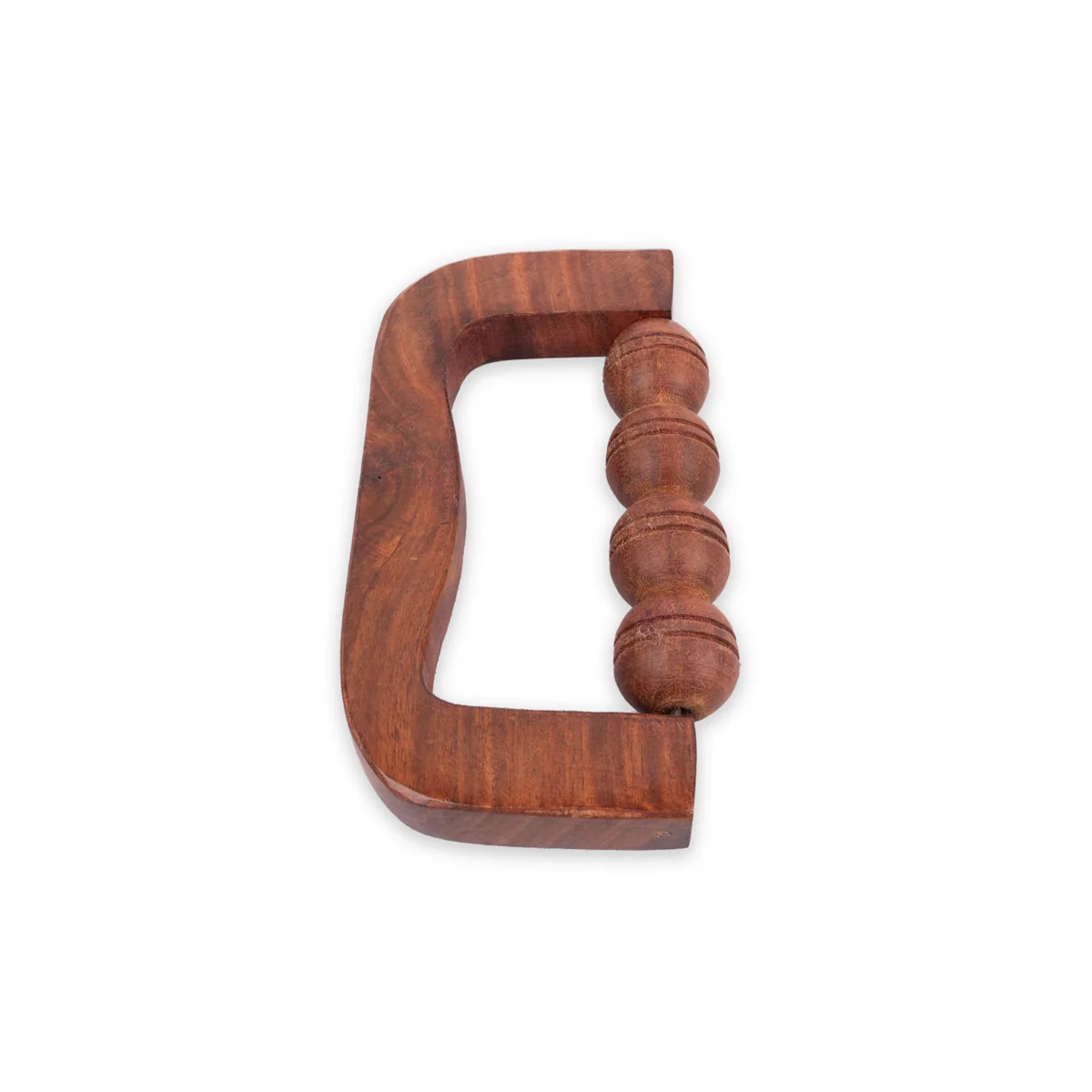 Hand Massager - 3 x 5.5 Inches | Wooden Body Massager/ D Shape With 4 Ball Acupressure Massager for Pain Relief - Image 4