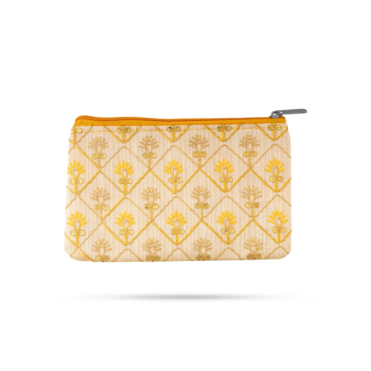 Hand Purse - 5.5 X 8.5 Inches | Fabric Zip Pouch/ Assorted Design Hand Pouch/ Hand Wallet For Daily Use - Image 5