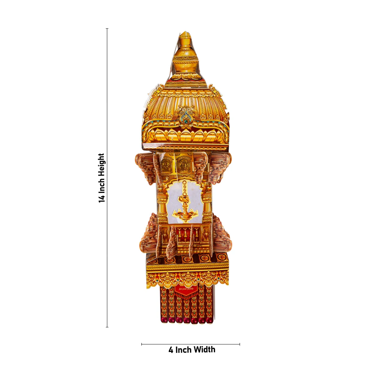 Handmade Diwali Kandil - 14 x 4 Inches | Diwali Decoration/ Paper Handmade Kandil for Home Decor - Image 2
