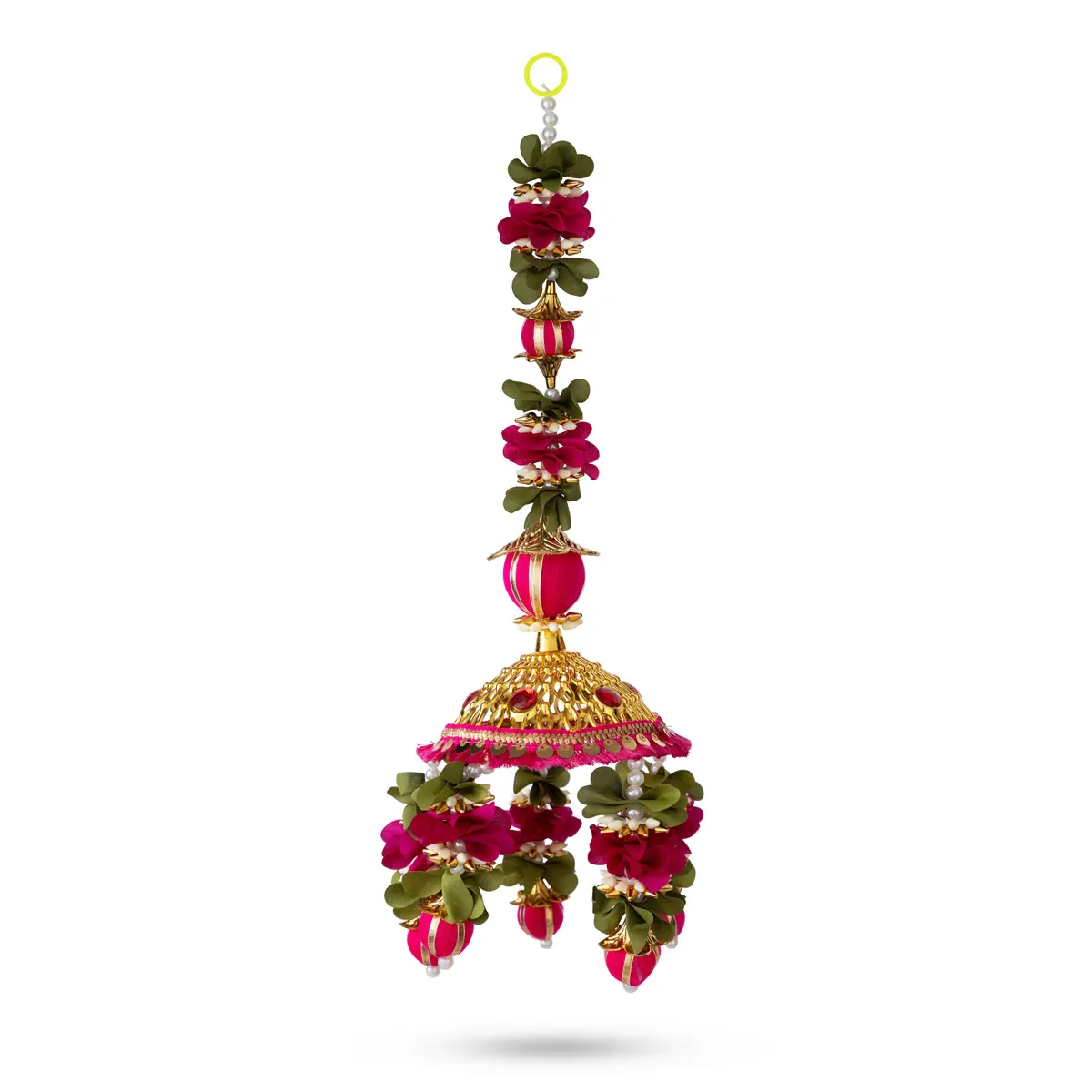 Hanging - 19 Inches | Floral Latkan Hanging/ Decorative Door Hanging For Home Entrance & Festive Decor - Image 3