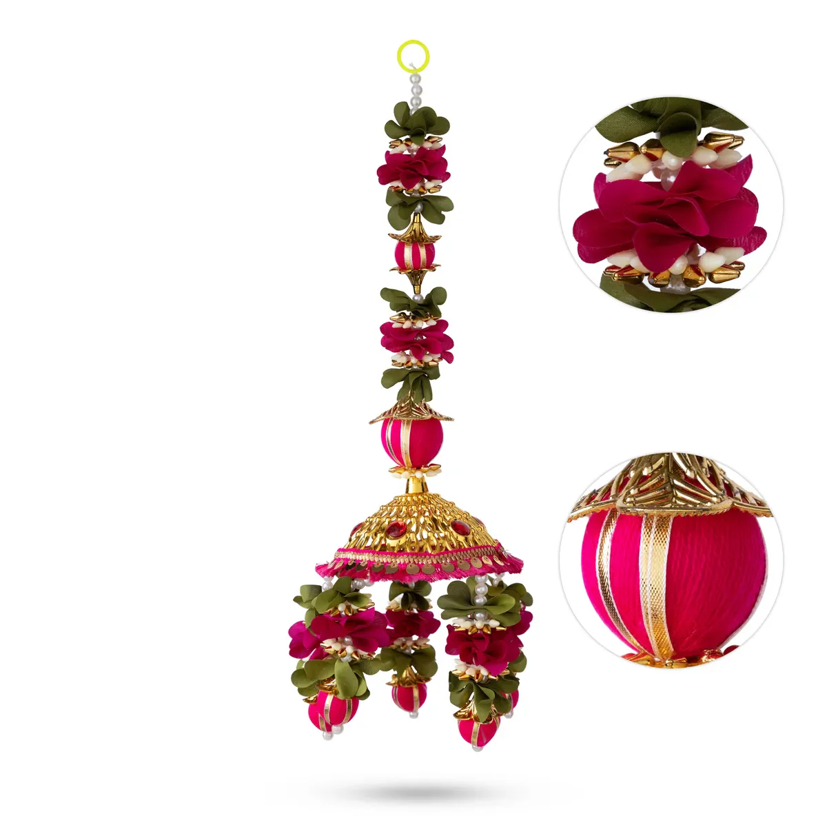 Hanging - 19 Inches | Floral Latkan Hanging/ Decorative Door Hanging For Home Entrance & Festive Decor - Image 4