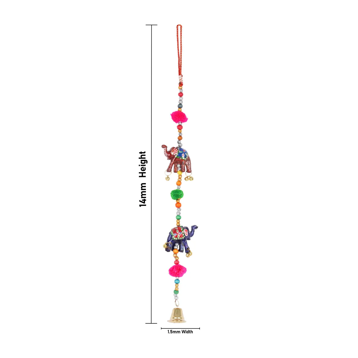 Hanging 2 Elephant 1.5 Inch - Side Thoranam Set - Image 4