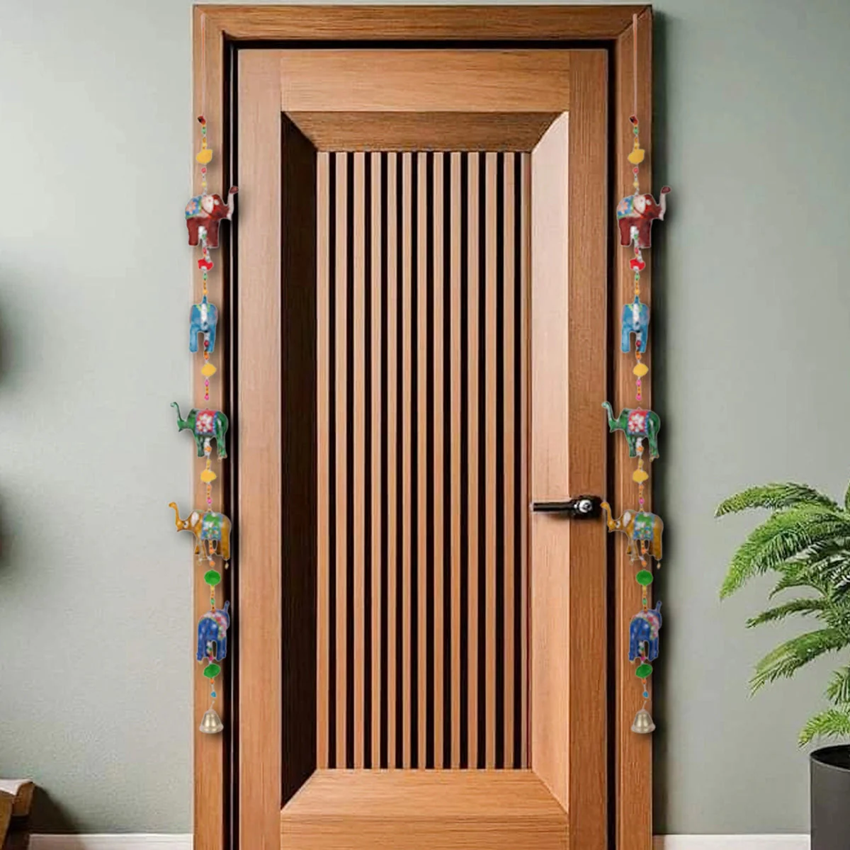 Hanging 5 Elephant 2.5 Inch - Side Thoranam Set H-03