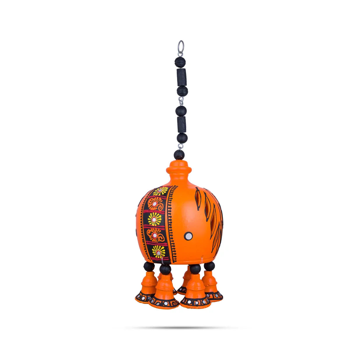 Hanging Dhoom - 20 x 4 Inches | Terracotta Clay Hanging Diya for Home Decor
