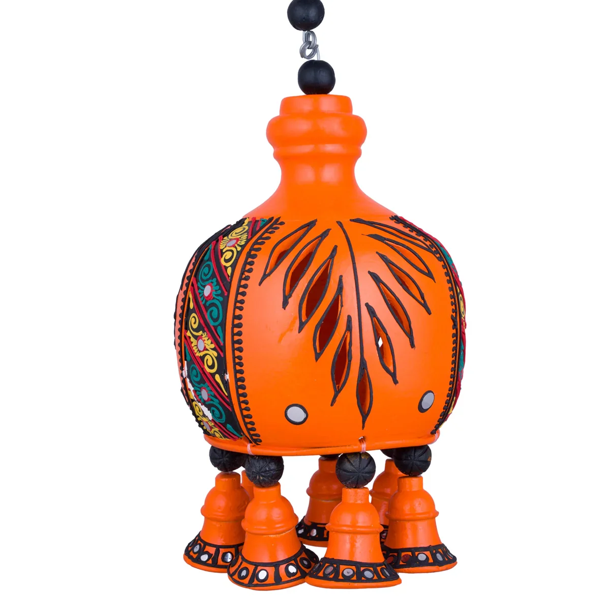 Hanging Dhoom - 20 x 6 Inches | Terracotta Clay Hanging Diya for Home Decor - Image 3
