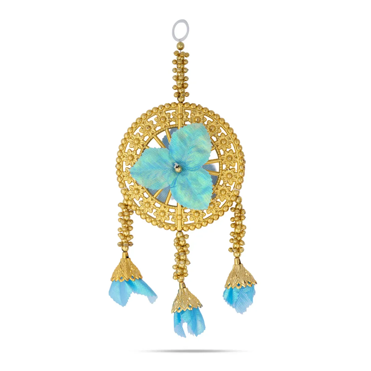 Hanging Latkan - 12 Inches | Artificial Flower Round Hanging/ Decorative Door Hanging - Image 6