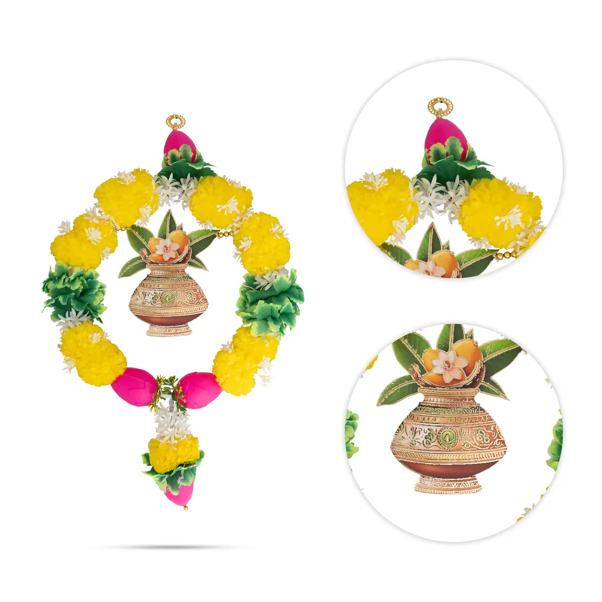 Hanging Latkan - 20 Inches | Decorative Peacock Hanging/ Bell Hanging For Pooja & Home Decor - Image 5