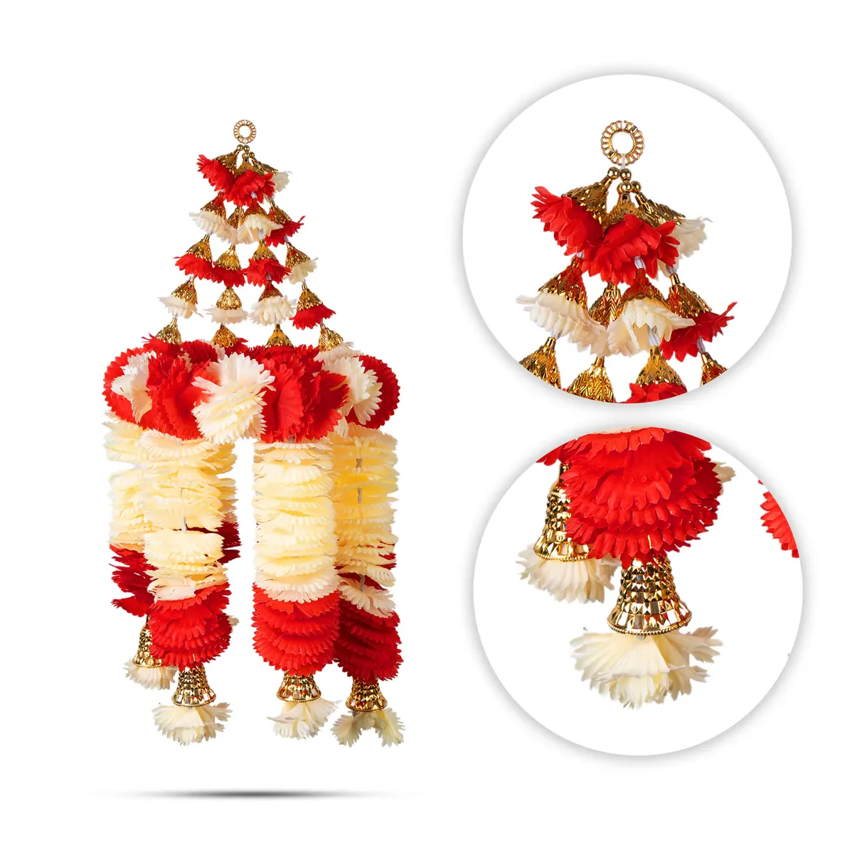 Hanging Latkan - 25 Inches | Artificial Flower Hanging/ Decorative Latkan For Home Entrance Decor - Image 5