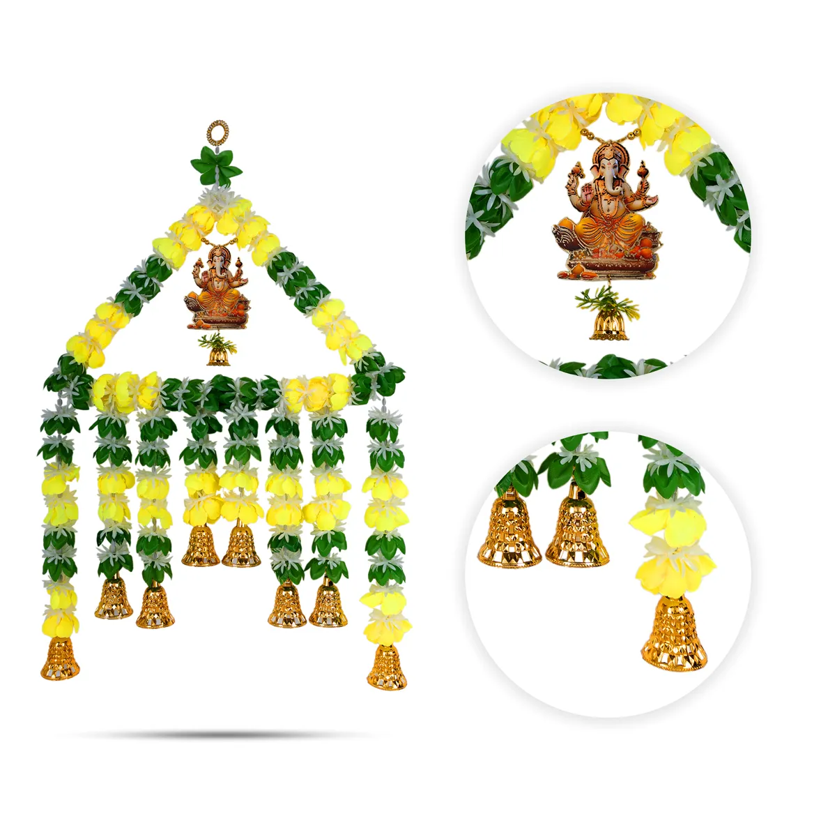 Hanging Latkan - 25 Inches | Lakshmi Design Hanging/ Decorative Bell Hanging For Home Entrance Decor - Image 5