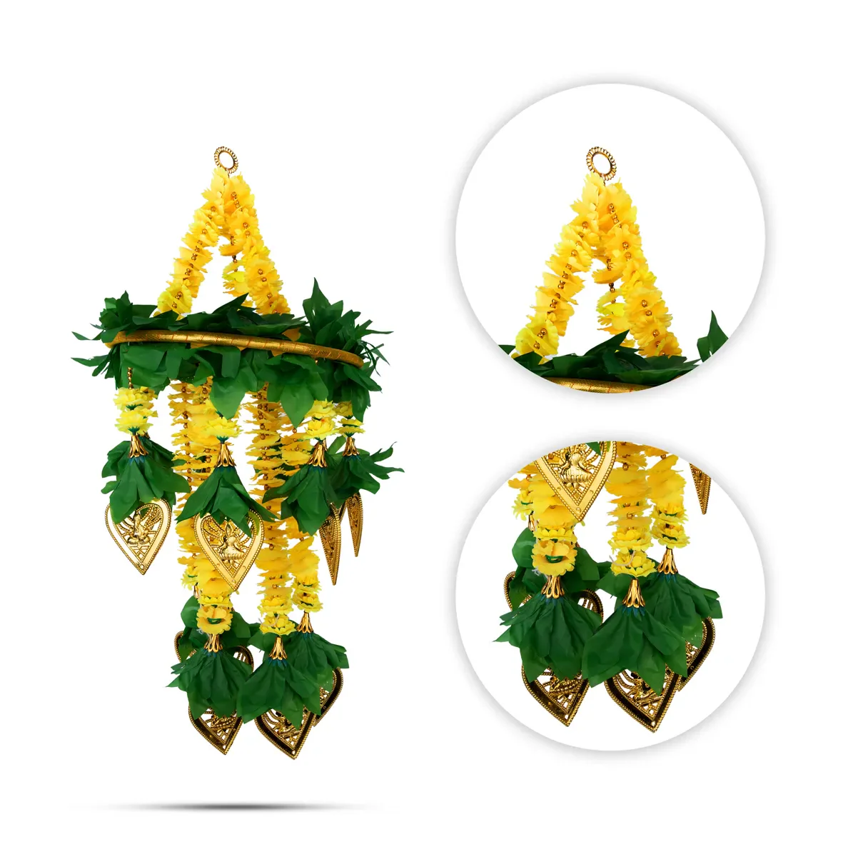 Hanging Latkan - 29 Inches | Artificial Flower Hanging/ Decorative Latkan For Home Entrance Decor - Image 2