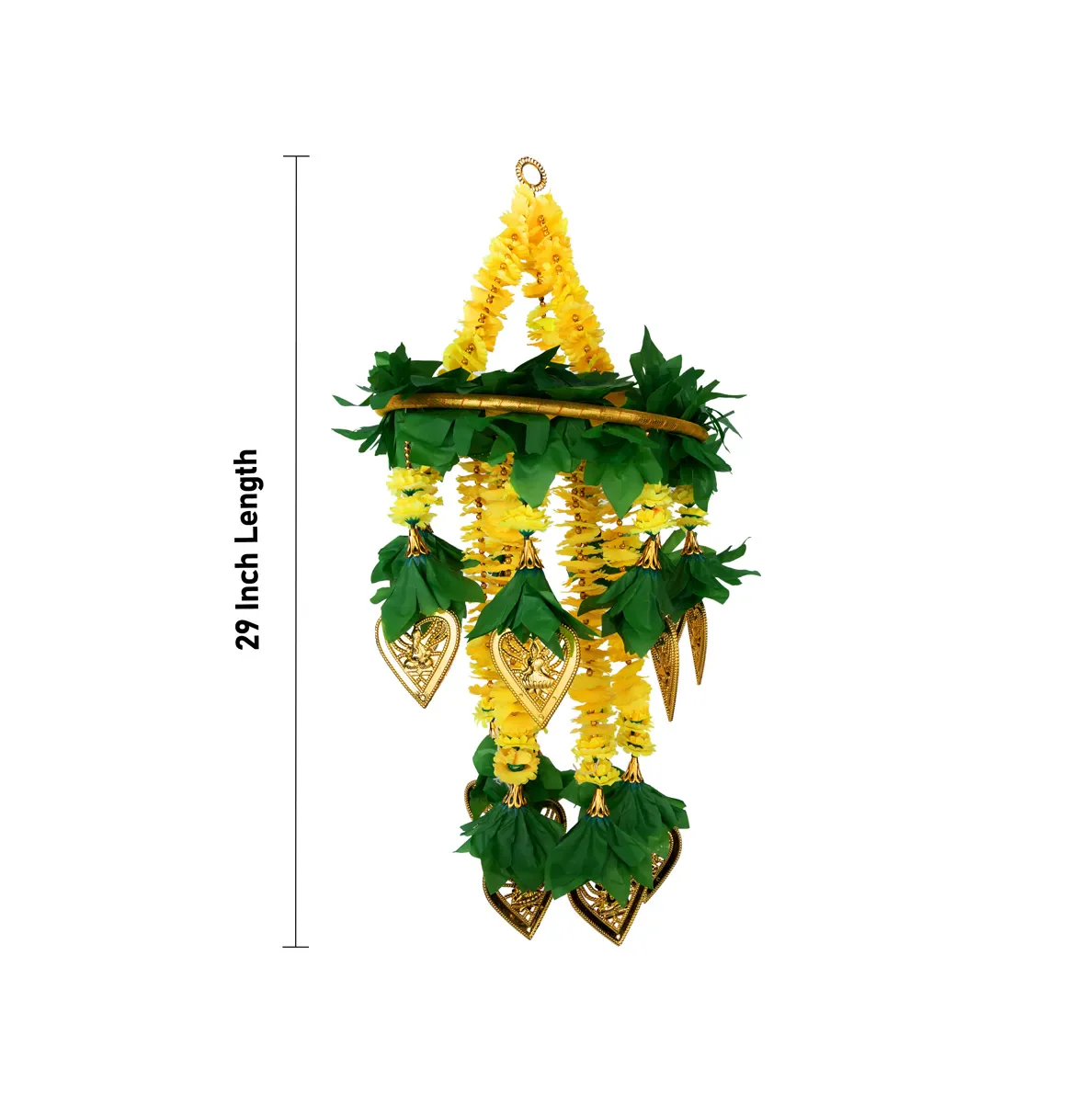 Hanging Latkan - 29 Inches | Artificial Flower Hanging/ Decorative Latkan For Home Entrance Decor - Image 3