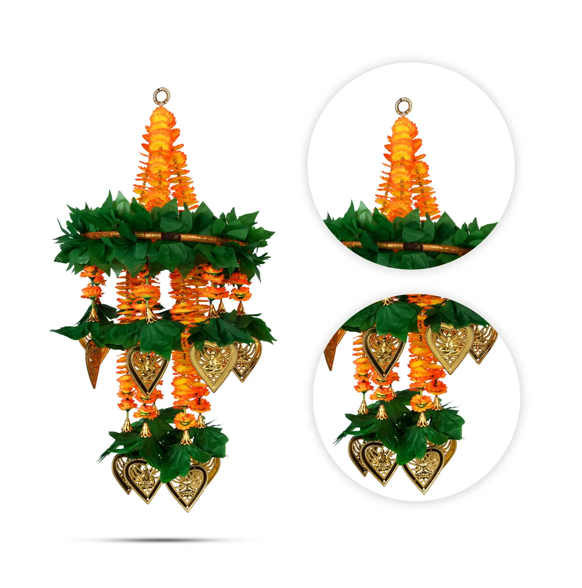 Hanging Latkan - 29 Inches | Artificial Flower Hanging/ Decorative Latkan For Home Entrance Decor - Image 5