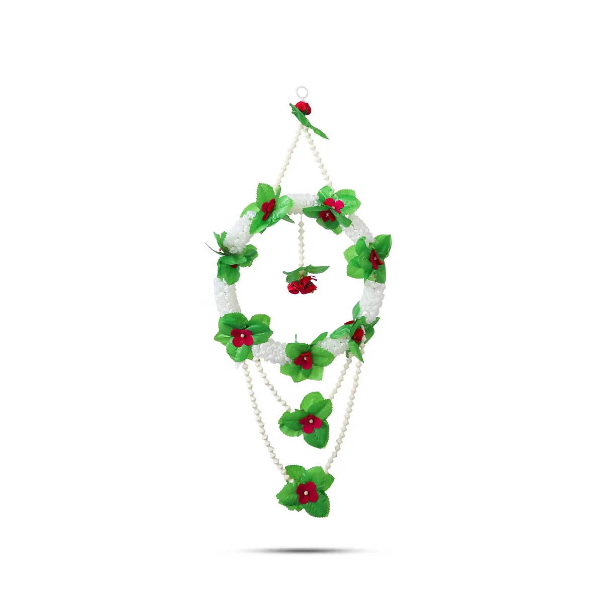 Hanging Toran - 26 Inches | Artificial Flower Thoranam/ Decorative Hanging For Home & Pooja Decor