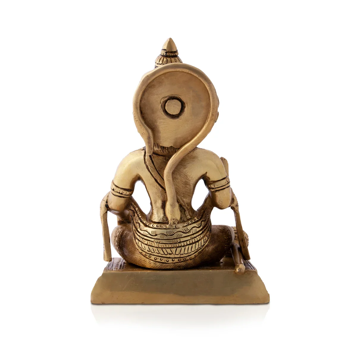 Hanuman - 6 Inches | Anjaneyar Statue/ Antique Brass Statue for Home/ 1840 Gms Approx - Image 5