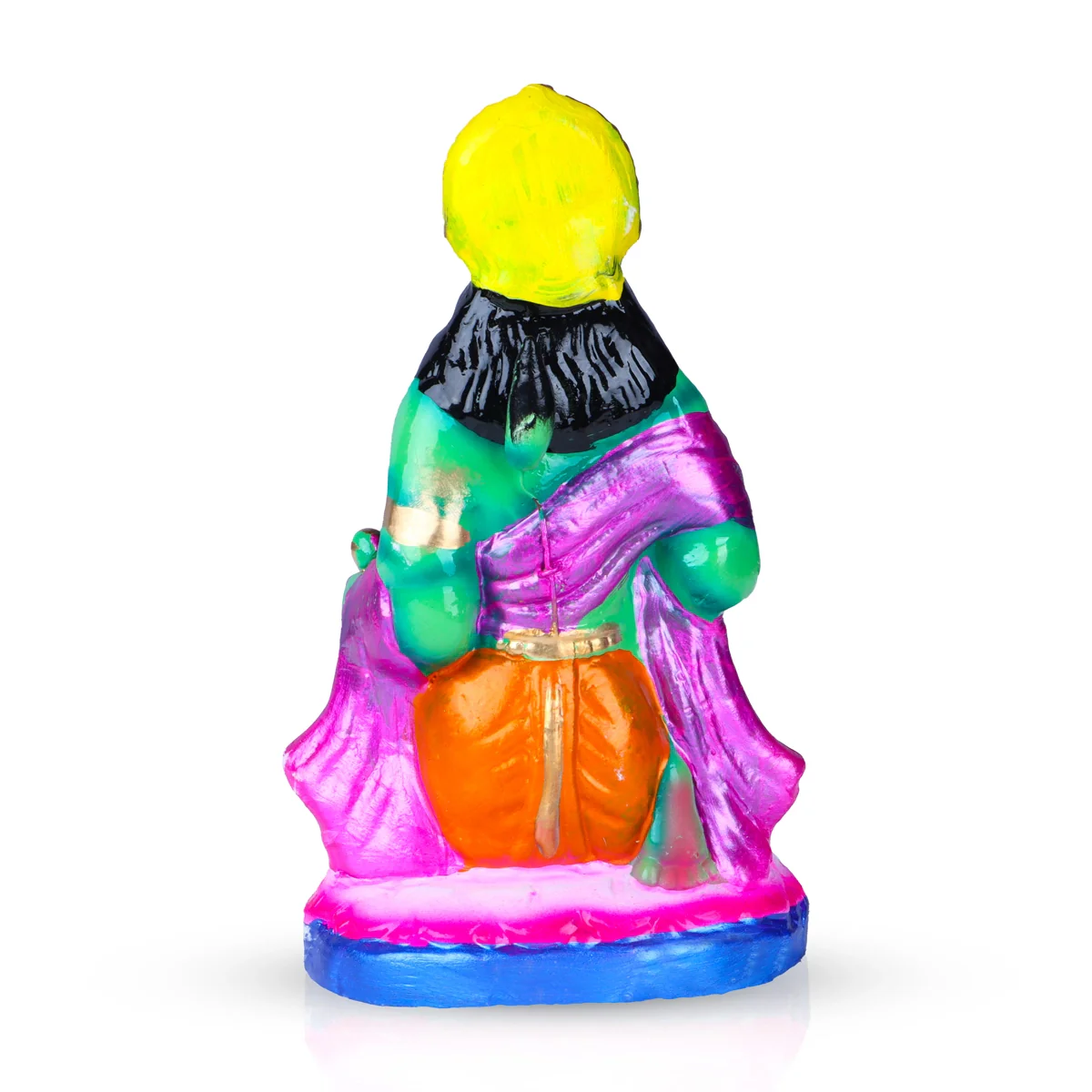 Hanuman Clay Golu Bommai - 8 x 4.5 Inches | Giri Golu Doll/ Navaratri Golu Bomma/Gombe/Bommai - Image 4