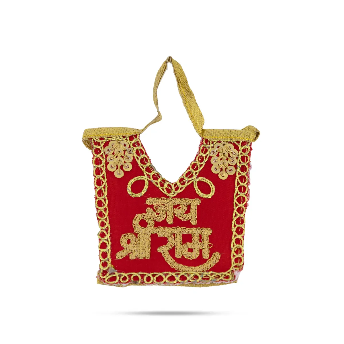 Hanuman Dress - 6 Inches | Embroidery Design Bajrang Bali Dress/ Hanuman Ji Vastra for Idol & Pooja - Image 4