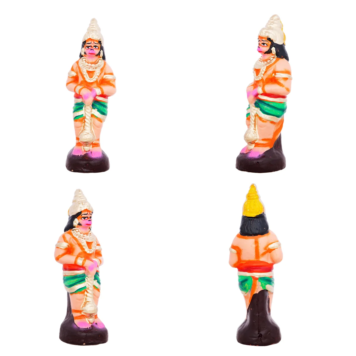 Hanuman Sanjeevi Giri Clay Golu Bommai Set - 15 x 9 Inches | Giri Golu Doll/ Navaratri Golu Bomma/Gombe/Bommai - Image 10