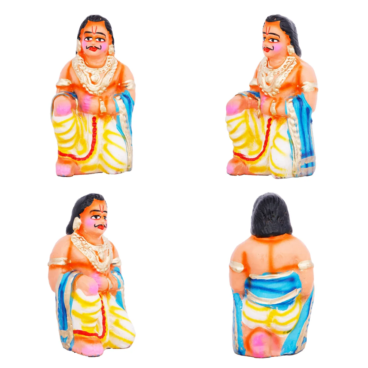Hanuman Sanjeevi Giri Clay Golu Bommai Set - 15 x 9 Inches | Giri Golu Doll/ Navaratri Golu Bomma/Gombe/Bommai - Image 2