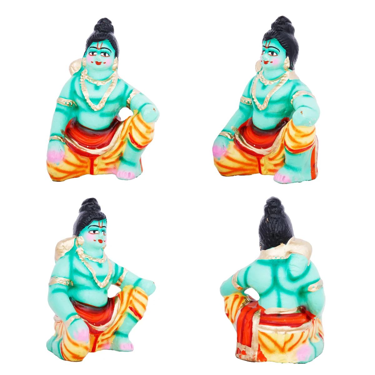 Hanuman Sanjeevi Giri Clay Golu Bommai Set - 15 x 9 Inches | Giri Golu Doll/ Navaratri Golu Bomma/Gombe/Bommai - Image 3
