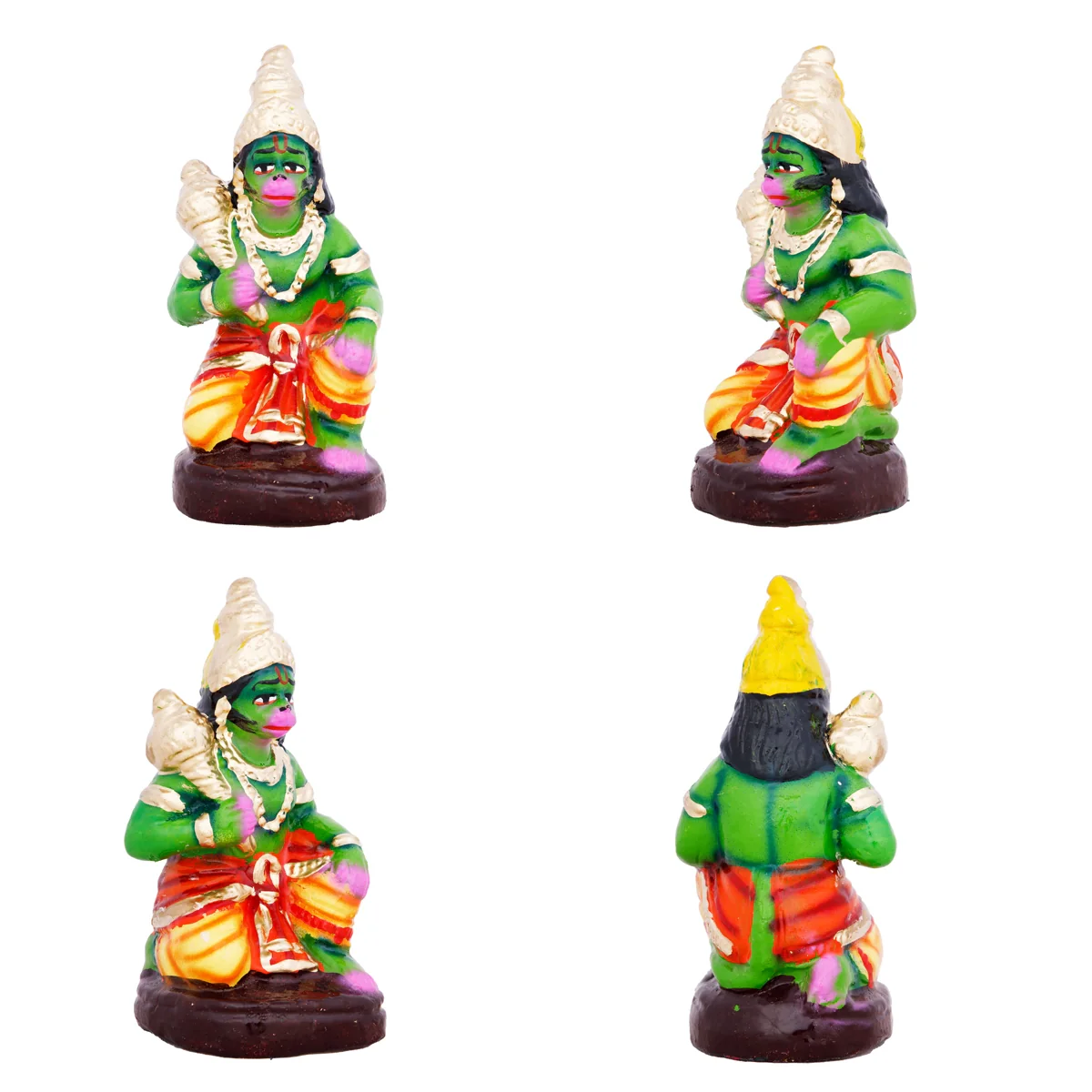 Hanuman Sanjeevi Giri Clay Golu Bommai Set - 15 x 9 Inches | Giri Golu Doll/ Navaratri Golu Bomma/Gombe/Bommai - Image 5