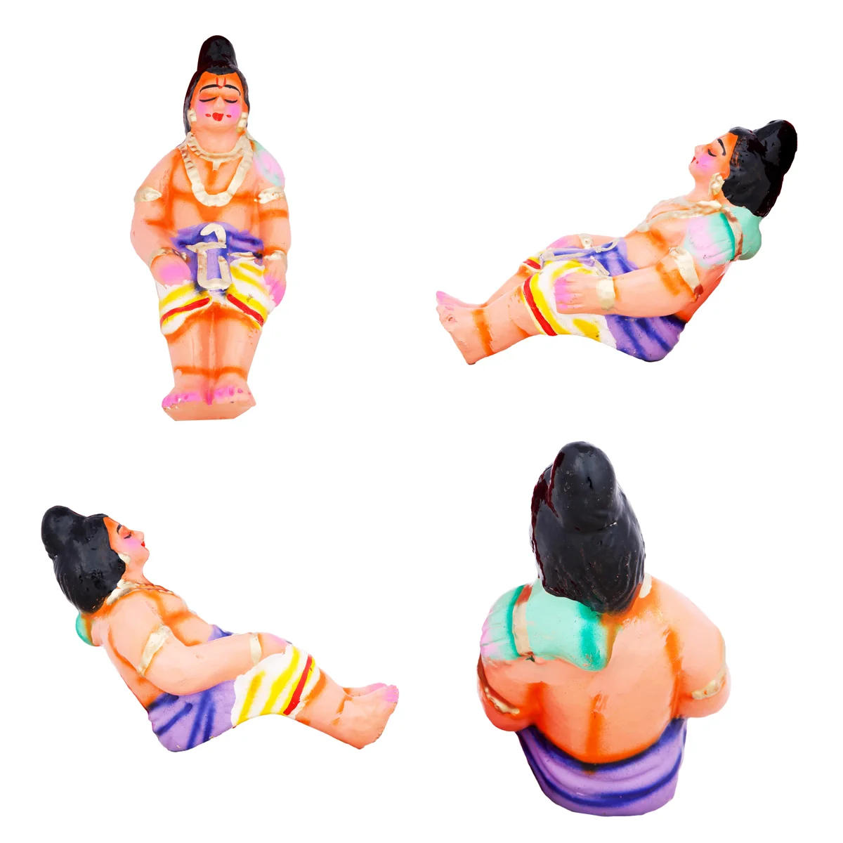 Hanuman Sanjeevi Giri Clay Golu Bommai Set - 15 x 9 Inches | Giri Golu Doll/ Navaratri Golu Bomma/Gombe/Bommai - Image 6