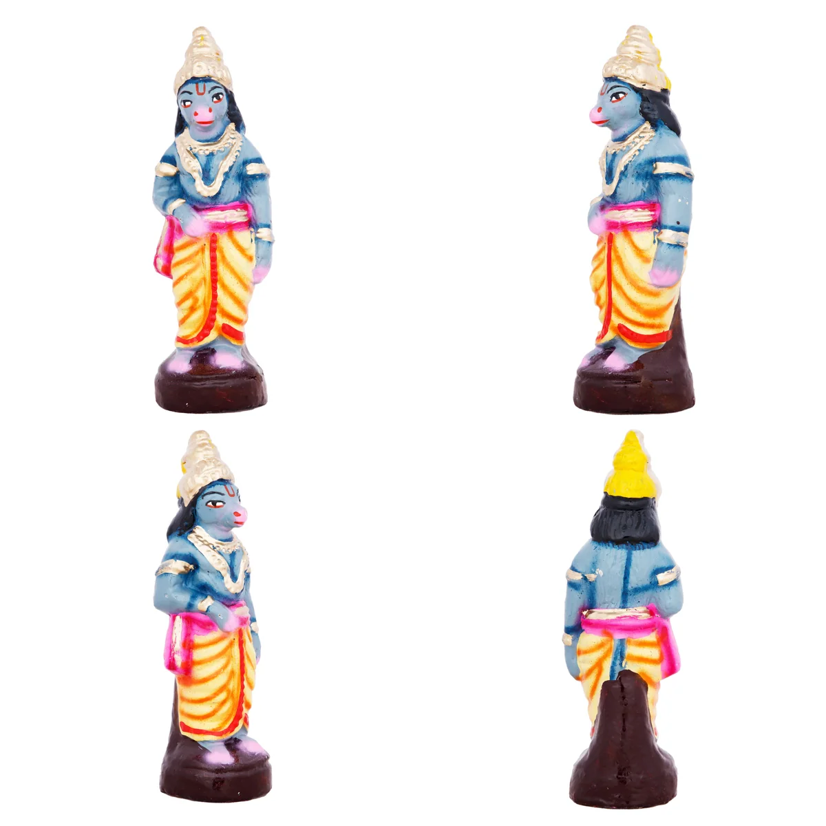 Hanuman Sanjeevi Giri Clay Golu Bommai Set - 15 x 9 Inches | Giri Golu Doll/ Navaratri Golu Bomma/Gombe/Bommai - Image 7