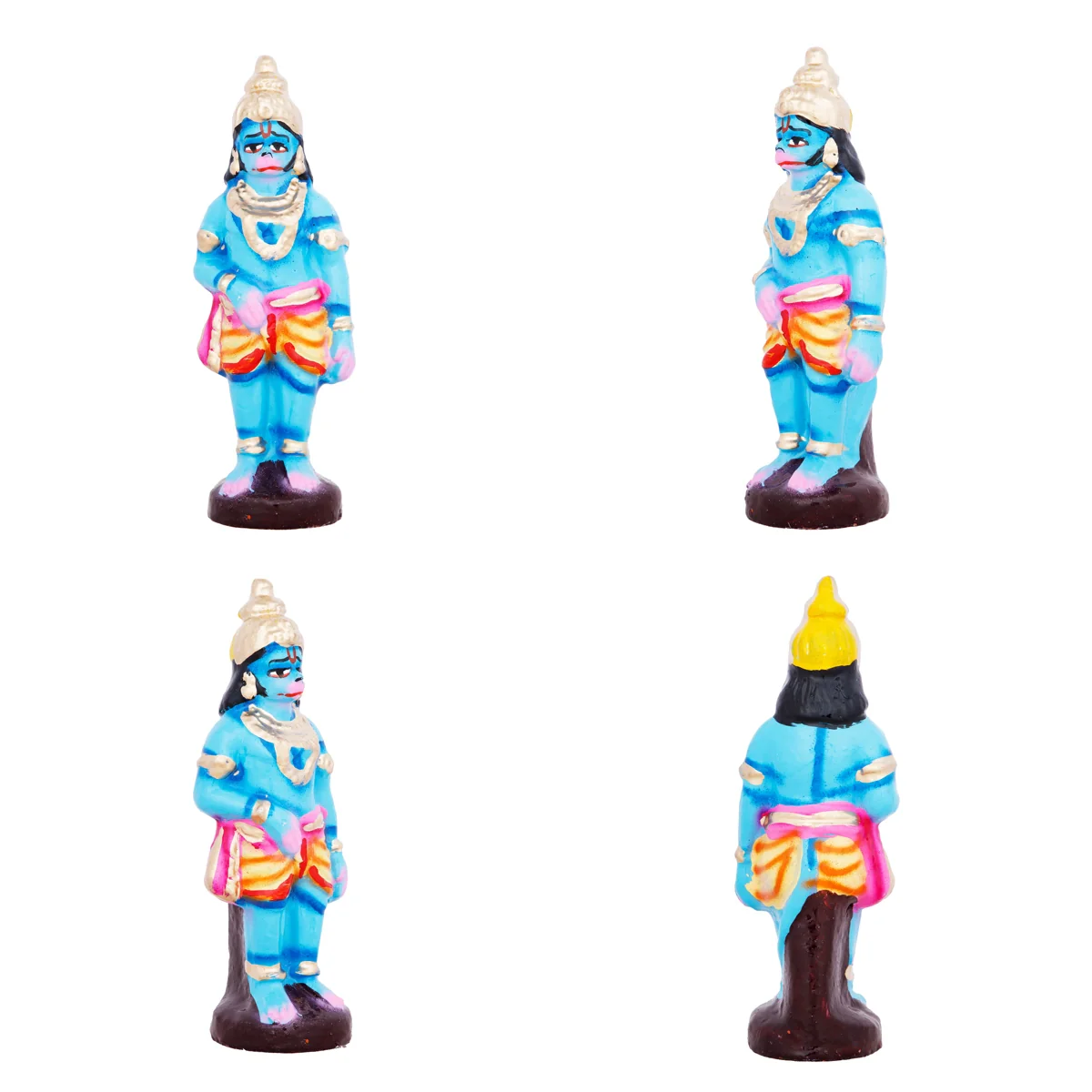 Hanuman Sanjeevi Giri Clay Golu Bommai Set - 15 x 9 Inches | Giri Golu Doll/ Navaratri Golu Bomma/Gombe/Bommai - Image 8