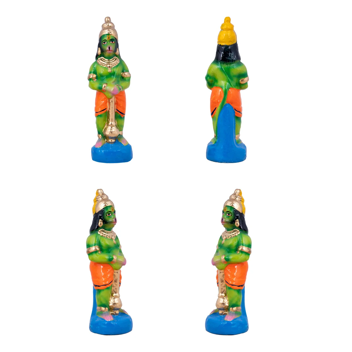 Hanuman Sanjeevi Malai Clay Golu Bommai Set - 19 x 12 Inches | Giri Golu Doll/ Navaratri Golu Bomma/Gombe - Image 3