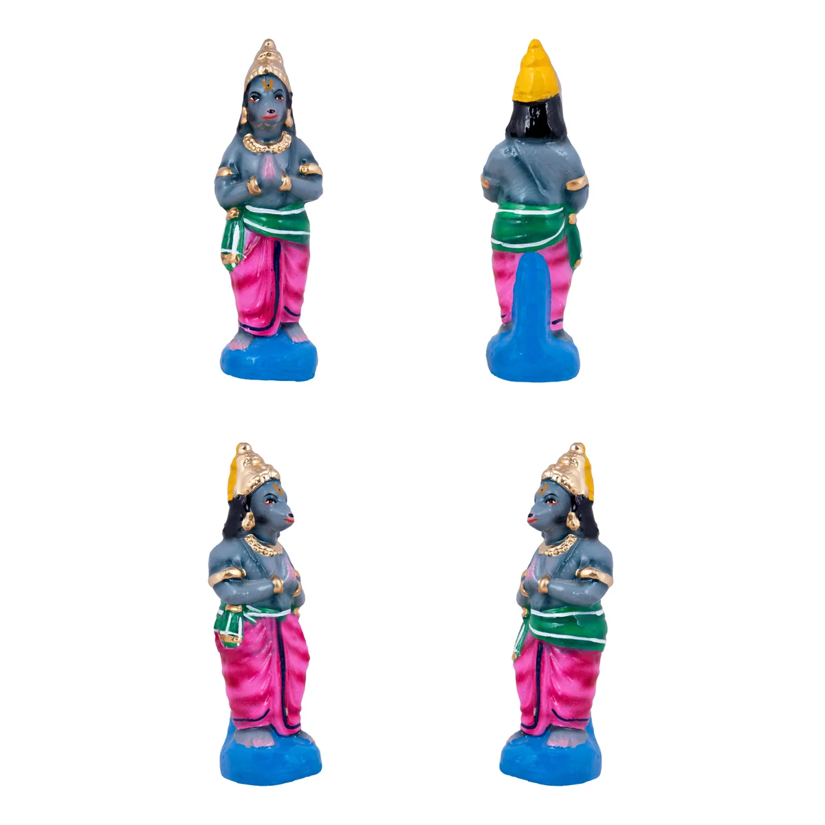 Hanuman Sanjeevi Malai Clay Golu Bommai Set - 19 x 12 Inches | Giri Golu Doll/ Navaratri Golu Bomma/Gombe - Image 5