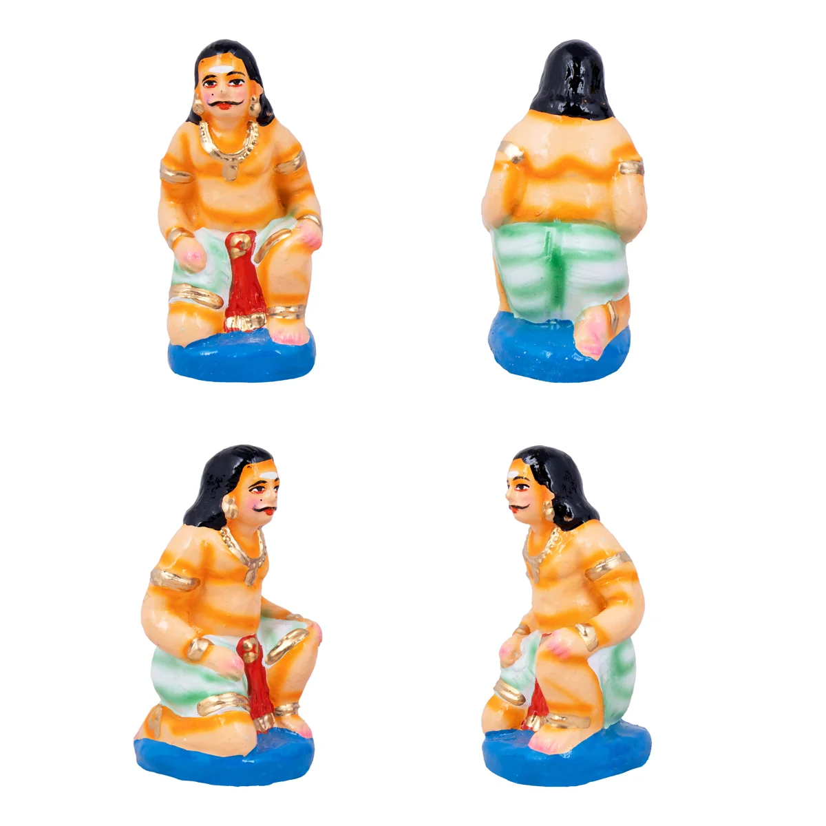 Hanuman Sanjeevi Malai Clay Golu Bommai Set - 19 x 12 Inches | Giri Golu Doll/ Navaratri Golu Bomma/Gombe - Image 6