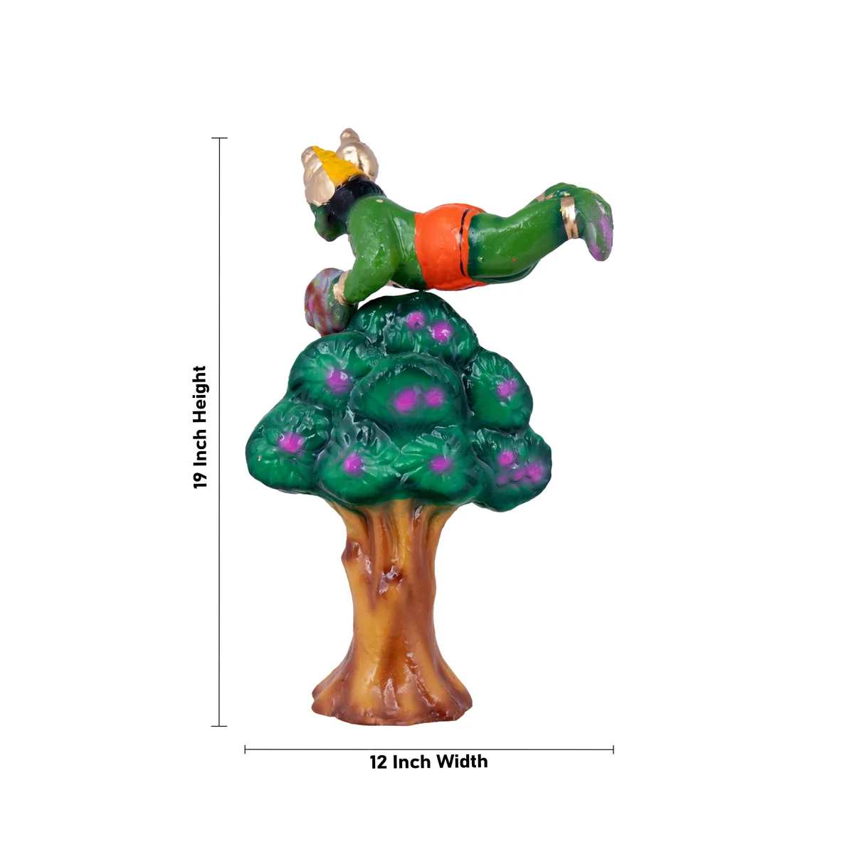 Hanuman Sanjeevi Malai Clay Golu Bommai Set - 19 x 12 Inches | Giri Golu Doll/ Navaratri Golu Bomma/Gombe - Image 9