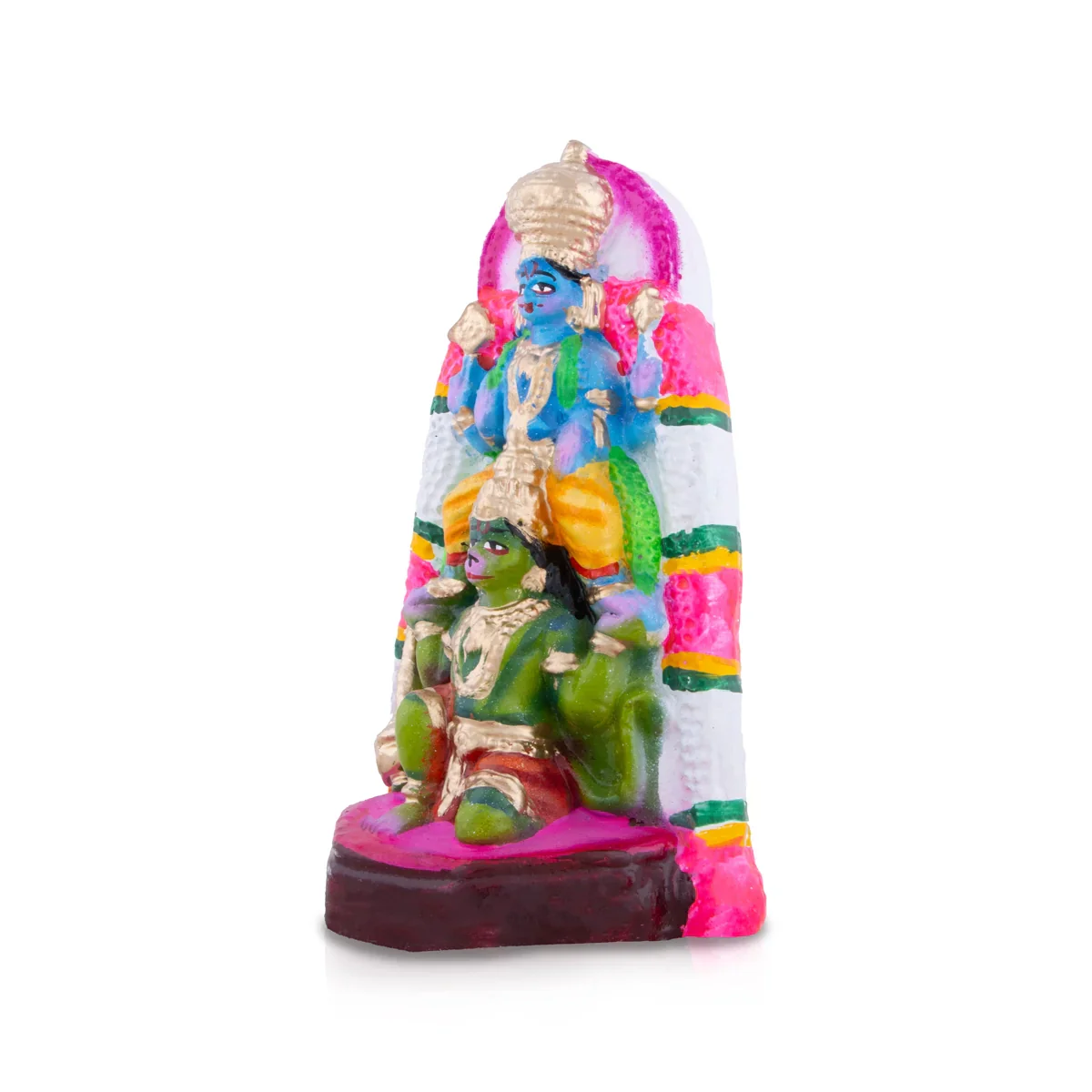 Hanuman Vahanam Clay Golu Bommai - 8 x 5 Inches | Giri Golu Doll/ Navaratri Golu Bomma/Gombe/Bommai - Image 2