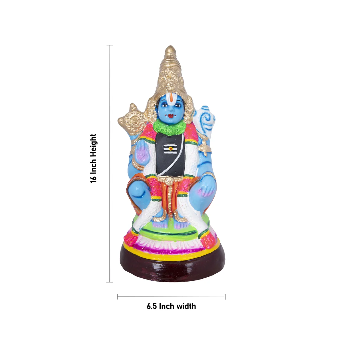 Harihara Paper Mache Golu Bommai - 16 x 6.5 Inches | Giri Golu Doll/ Navaratri Golu Bomma/Gombe/Bommai - Image 2