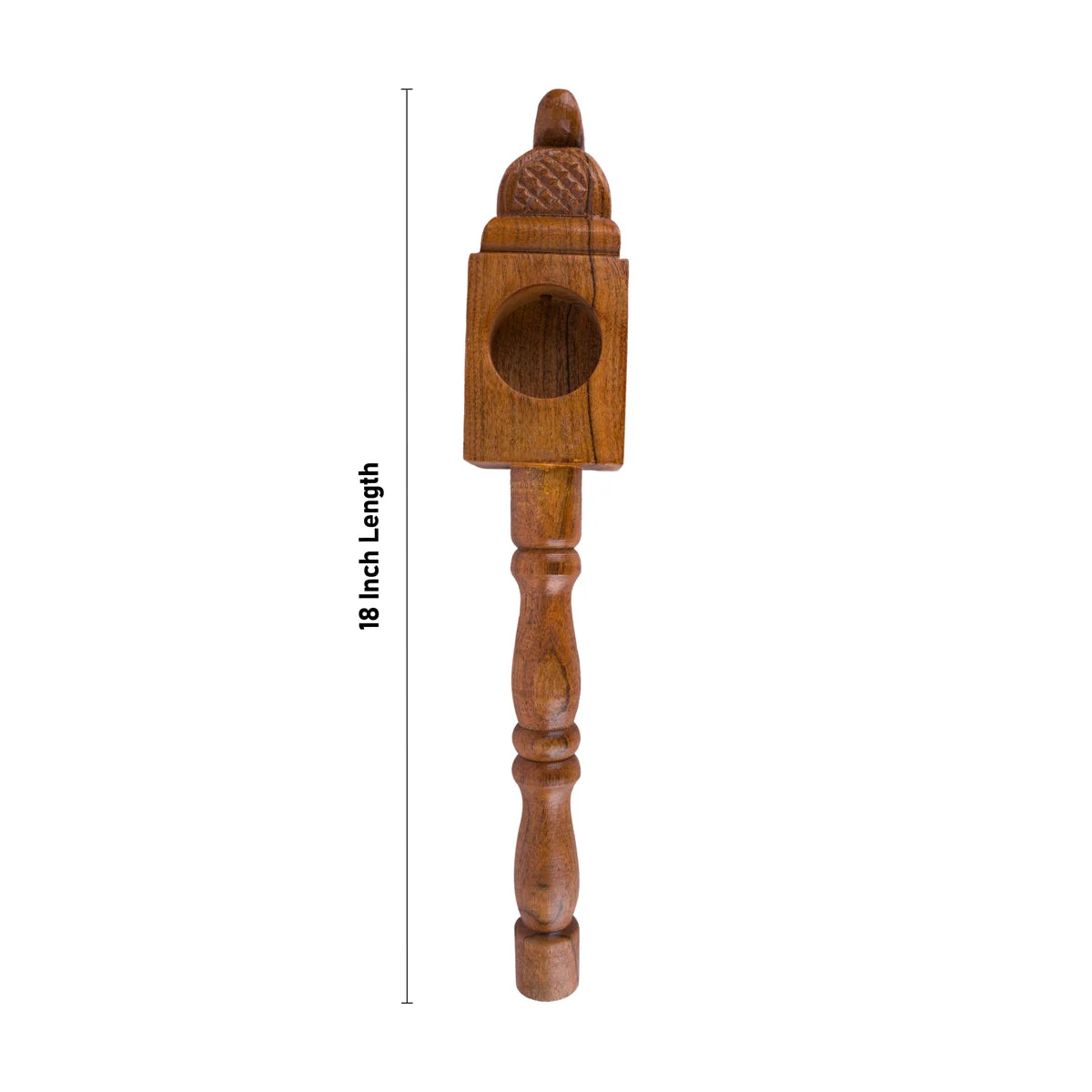 Suk Sruvam Havan Spoon Set - 18 X 3 X 2 Inches | Homam Spoon/ Havan Ghee Spoon/ Wooden Hawan Spoon For Pooja & Yajna - Image 3