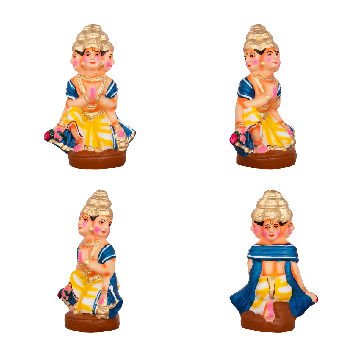 Hayagrivar Kalvi Varam Clay Golu Bommai Set - 11 x 4 Inches | Giri Golu Doll/ Navaratri Golu Bomma/Gombe/Bommai - Image 2
