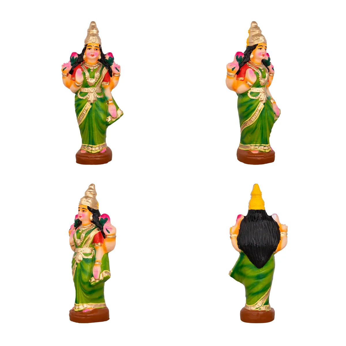 Hayagrivar Kalvi Varam Clay Golu Bommai Set - 11 x 4 Inches | Giri Golu Doll/ Navaratri Golu Bomma/Gombe/Bommai - Image 4