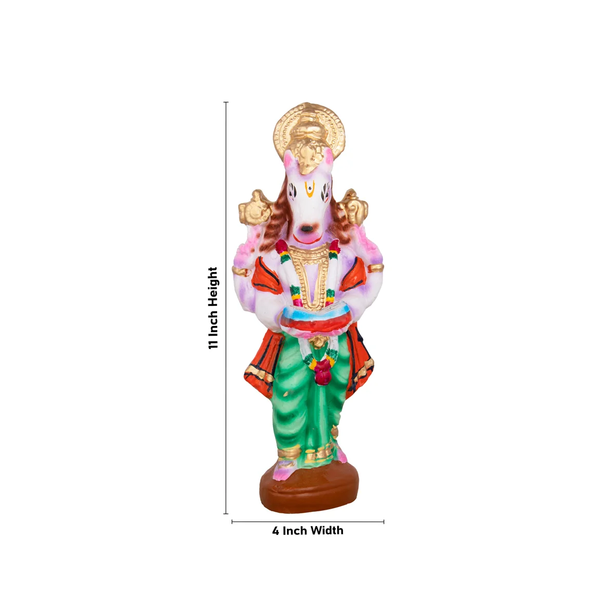 Hayagrivar Kalvi Varam Clay Golu Bommai Set - 11 x 4 Inches | Giri Golu Doll/ Navaratri Golu Bomma/Gombe/Bommai - Image 6