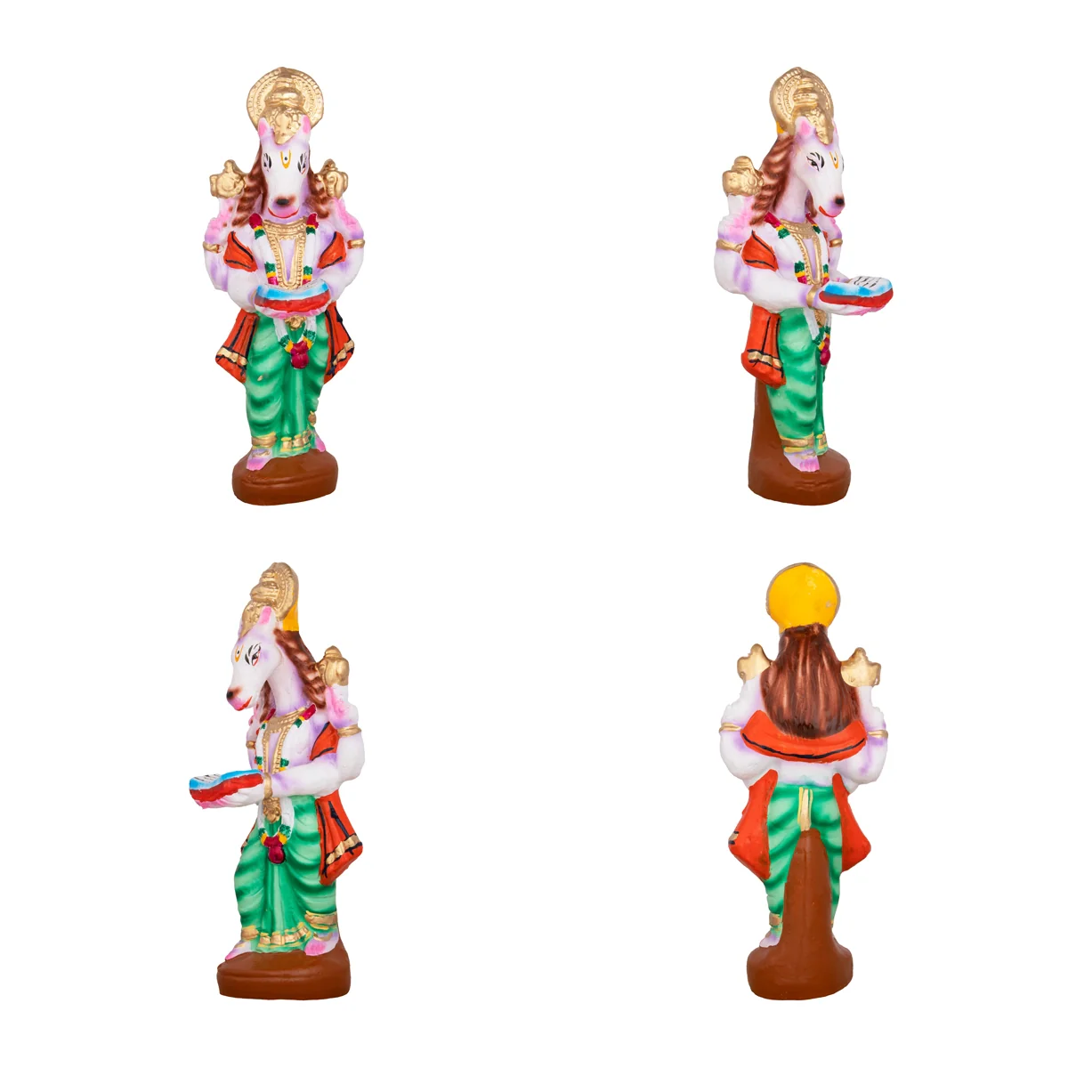 Hayagrivar Kalvi Varam Clay Golu Bommai Set - 11 x 4 Inches | Giri Golu Doll/ Navaratri Golu Bomma/Gombe/Bommai - Image 7