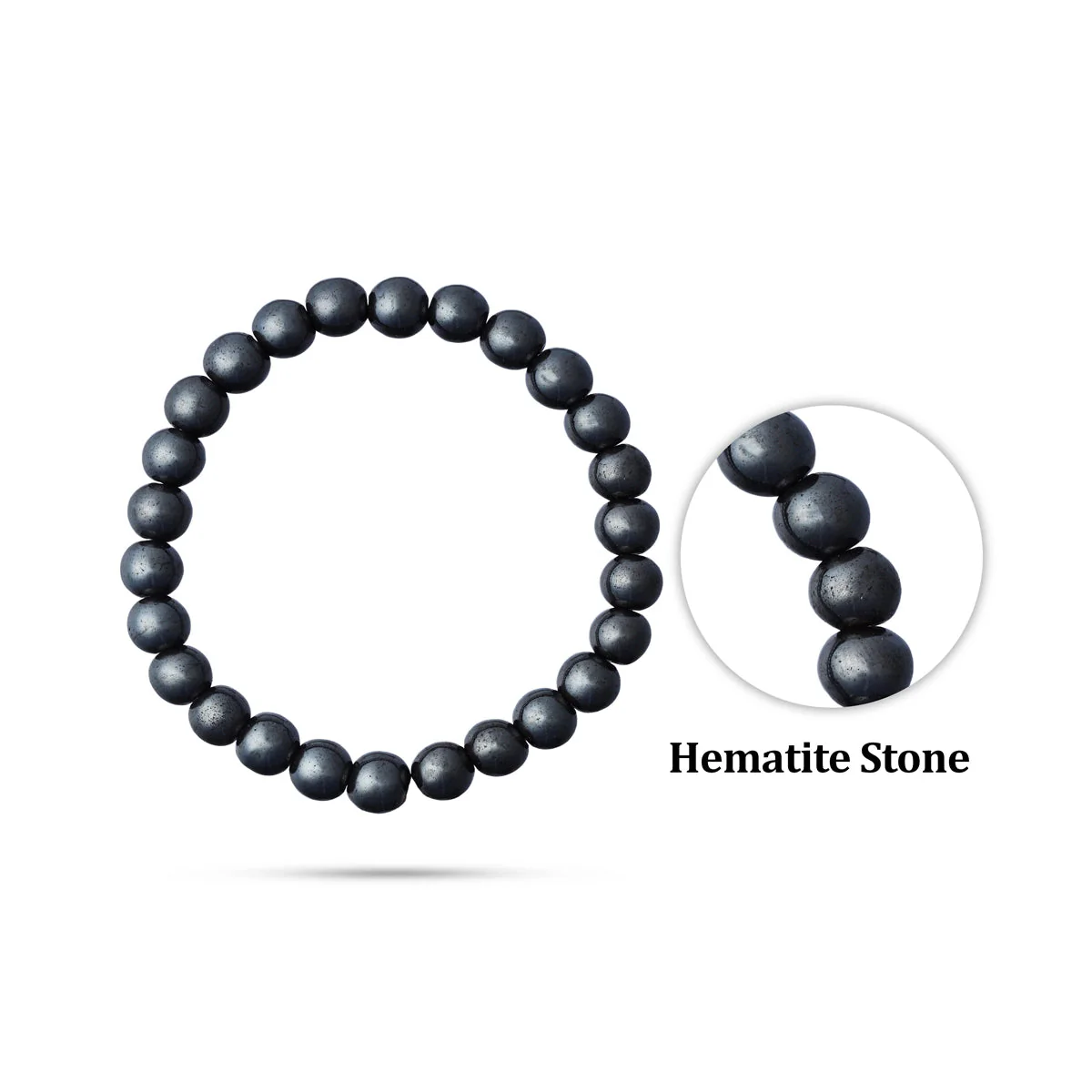 Hematite Bracelet - 2.5 Inches | Gemstone Bracelet/ Crystal Jewellery For Stability And Energy Cleansing - Image 5